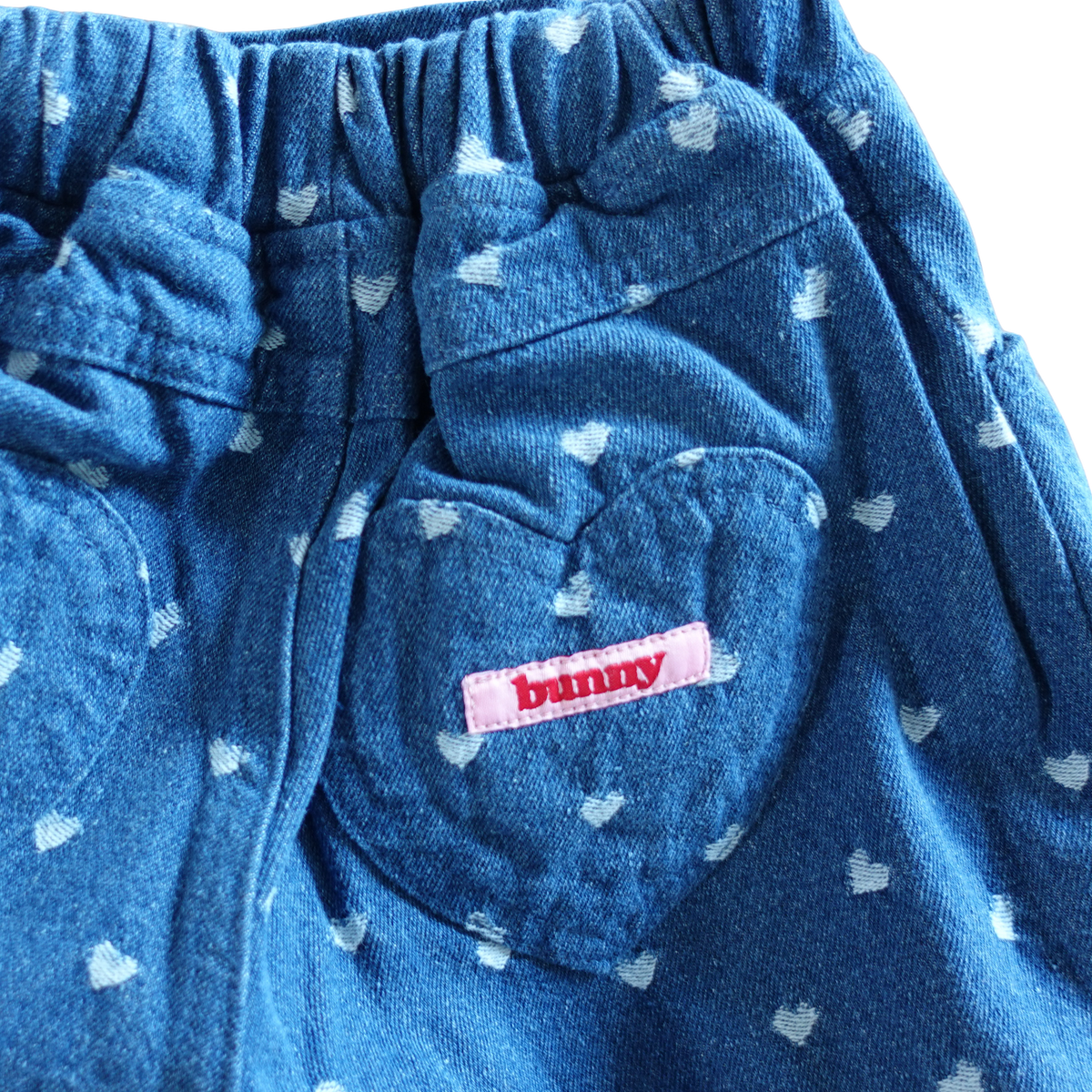 Lovelove dark denim kinderjeans met hartjes