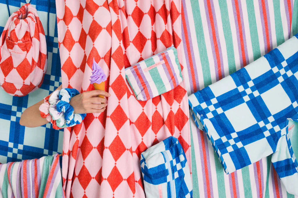 Pouch Bag Pastel Stripe
