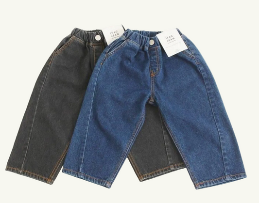 Twist denim pants