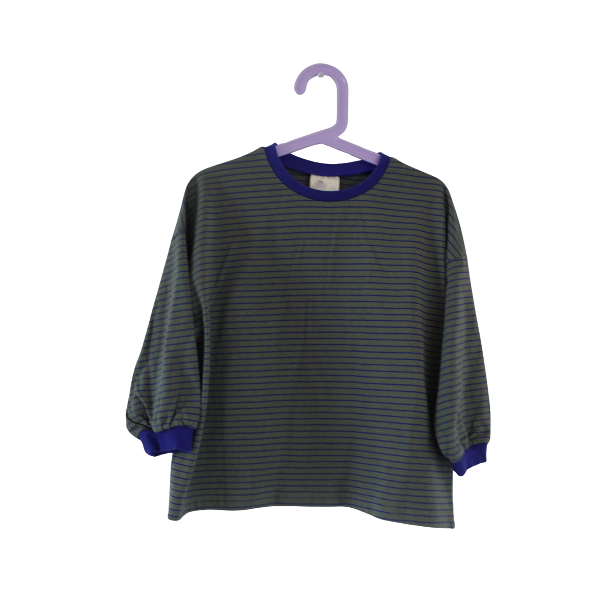Groene rib longsleeve in ribstof voor kinderen | Club Nini