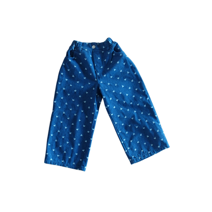 Lovelove dark denim kinderjeans met hartjes