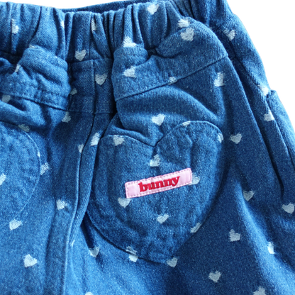 Lovelove dark denim kinderjeans met hartjes