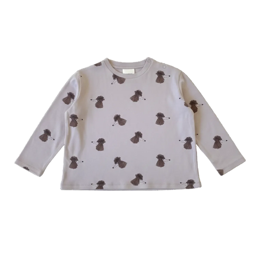 Studio Bohème Essentiel longsleeve Chien Soeur met hondenprint voor kinderen